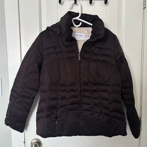 Calvin Klein Women's Dark Brown Puffer Jacket